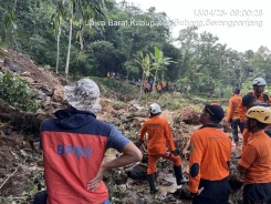 Tanah Longsor di Kabupaten Subang, Satu Warga Dilaporkan Hilang